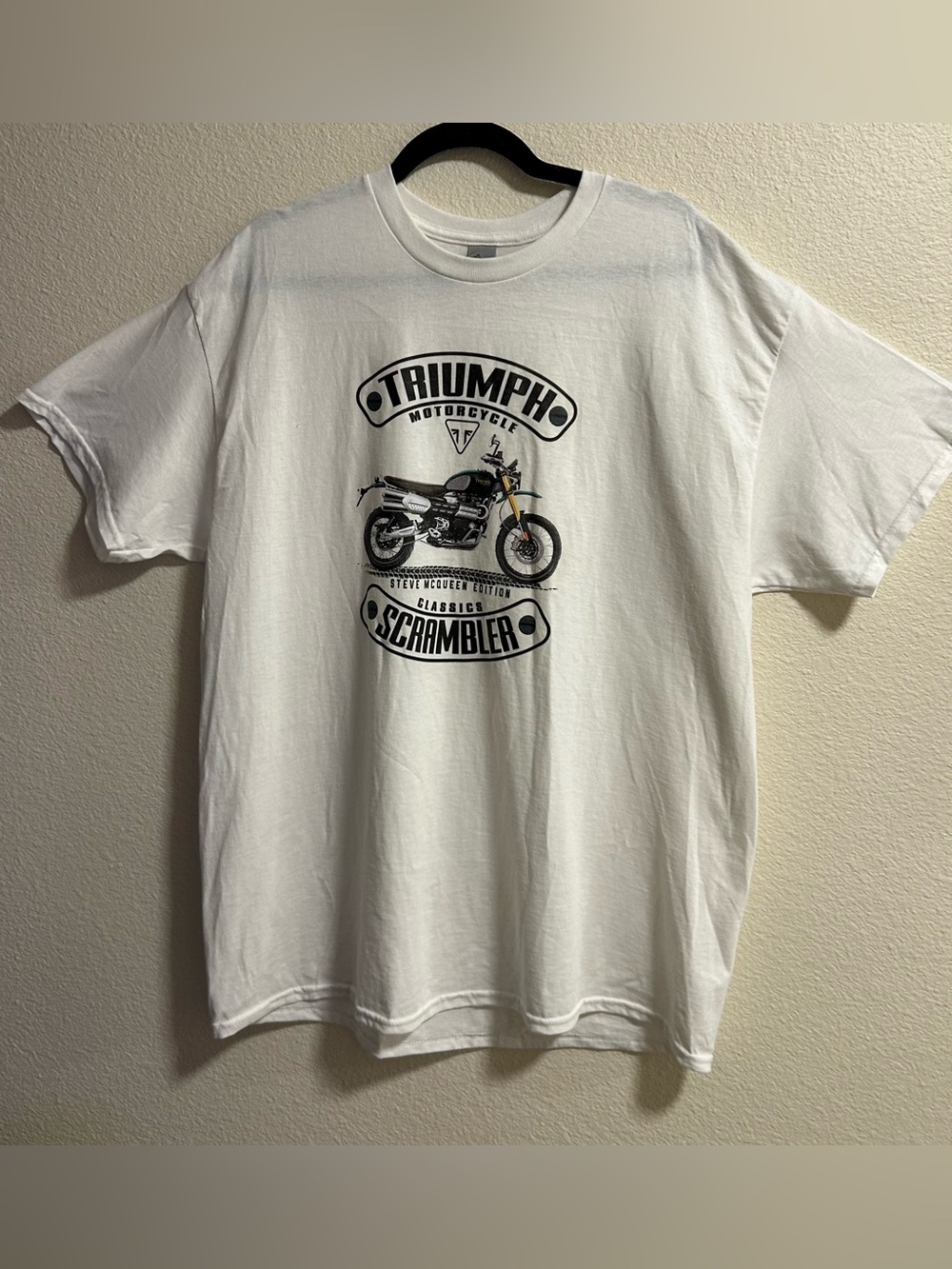 Triumph White Motorcycle Graphic Tee XL